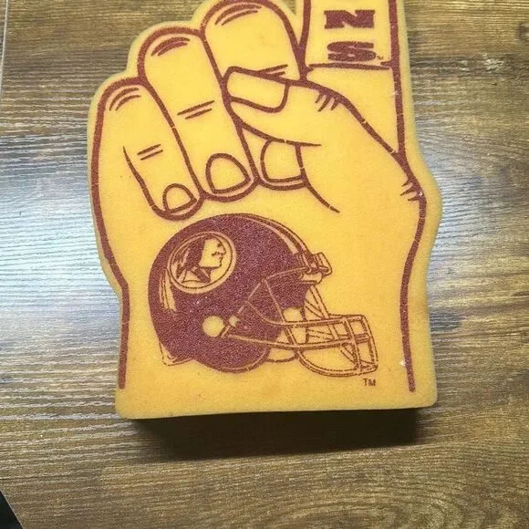 Washington Redskins Foam #1 Fan Finger/Hand Tag Express 19" NFL Football - Picture 6 of 6
